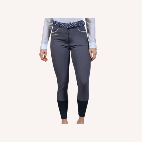 Harcour - Pantalon équitation Jaltika - Fix System Grip - Gris Foncé