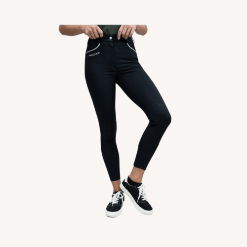 Harcour - Pantalon équitation Jaltika - Fix System Grip - Noir