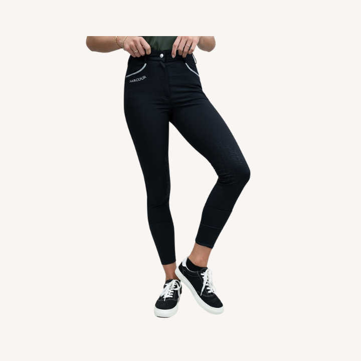 Harcour - Pantalon équitation Jaltika - Fix System Grip - Noir