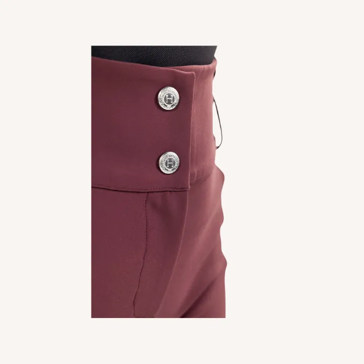 Harcour - Pantalon équitation Luce - Poche latérale - Aubergine
