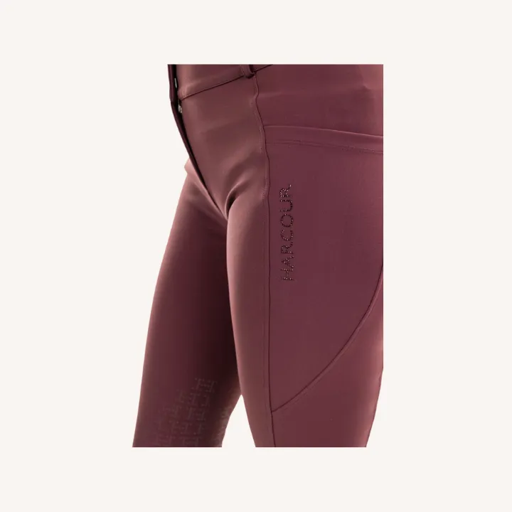 Harcour - Pantalon équitation Luce - Poche latérale - Aubergine