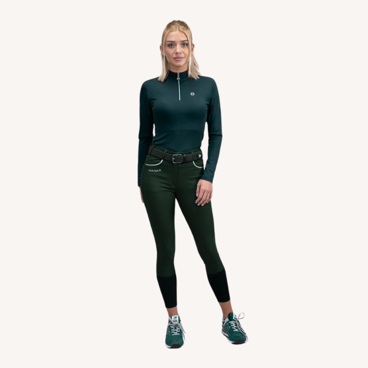 Harcour - Pantalon équitation Jaltika - Fix System Grip - Jungle