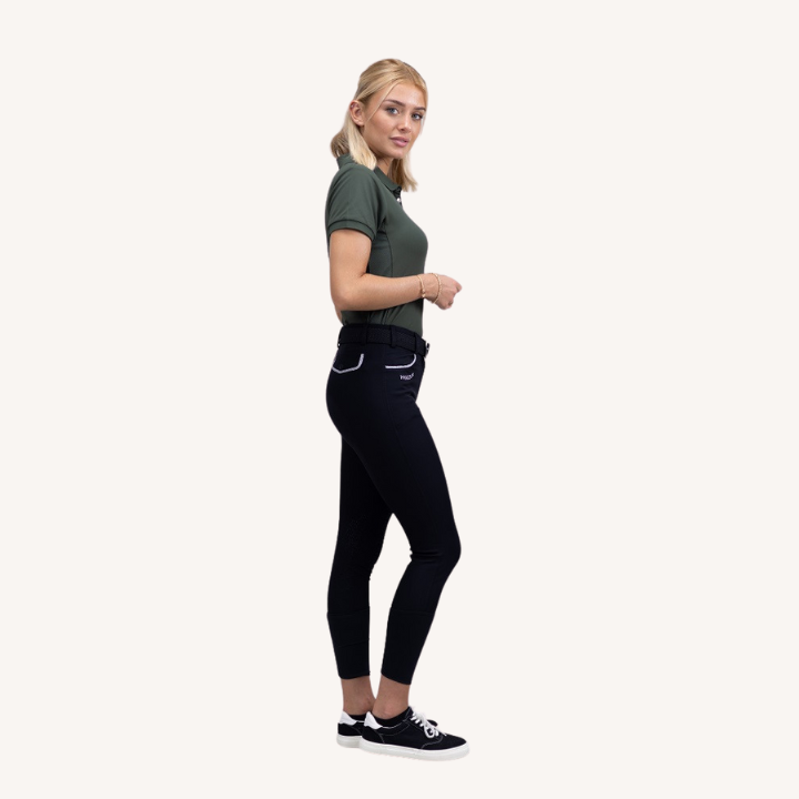 Harcour - Pantalon équitation Jaltika - Fix System Grip - Noir