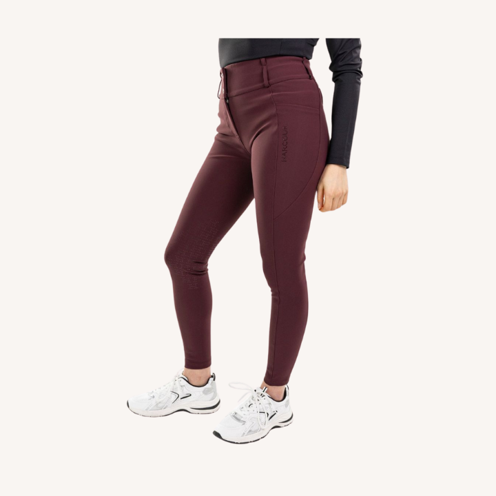 Harcour - Pantalon équitation Luce - Poche latérale - Aubergine