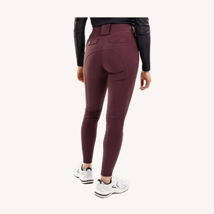 Harcour - Pantalon équitation Luce - Poche latérale - Aubergine
