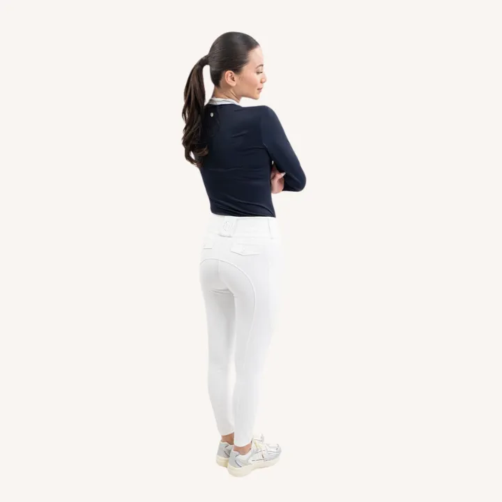 Harcour - Pantalon équitation Luce - Poche latérale - Blanc – Image 7