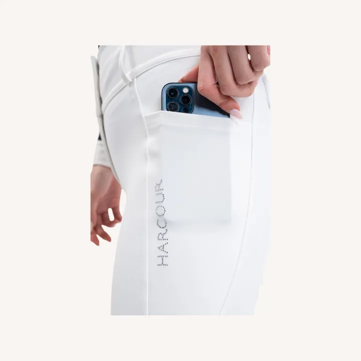 Harcour - Pantalon équitation Luce - Poche latérale - Blaanc