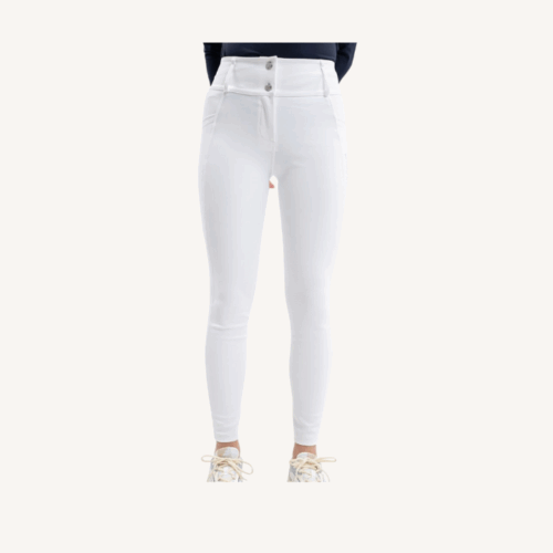 Harcour - Pantalon équitation Luce - Poche latérale - Blaanc