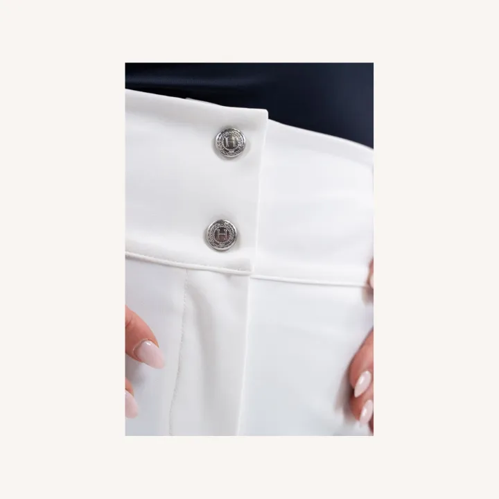 Harcour - Pantalon équitation Luce - Poche latérale - Blaanc