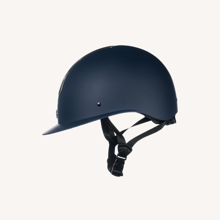 Hkm - Casque d'équitation Ilusion Bleu foncé_Doré