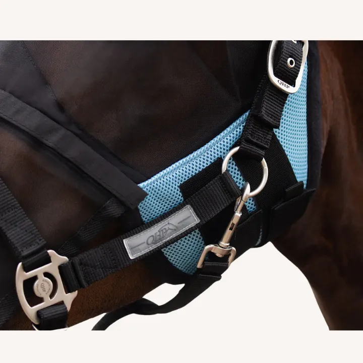 Qhp - Bonnet anti mouche - Clapet de Nez détachable - bleu
