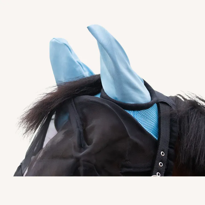 Qhp - Bonnet anti mouche - Clapet de Nez détachable - bleu