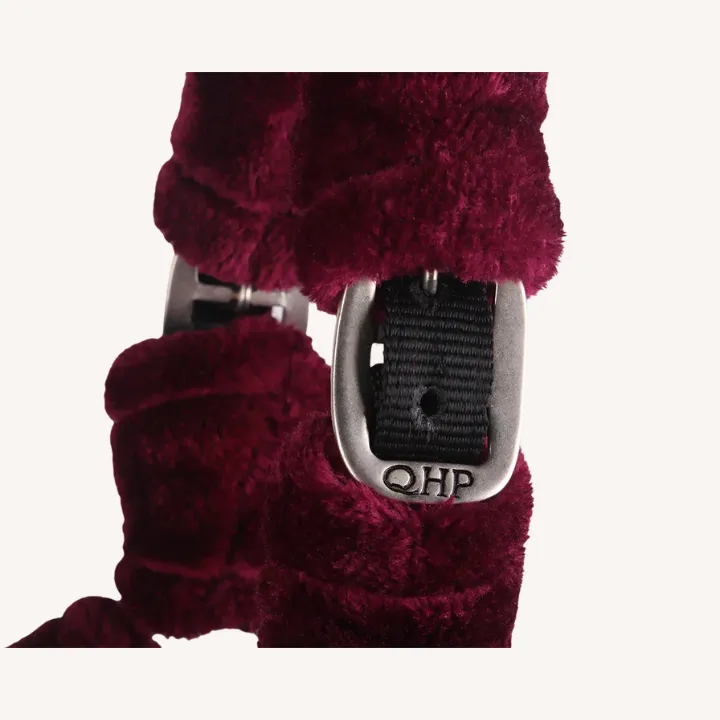 Qhp - Licol Alaska - Mouton Synthétique - Bordeaux_Noir