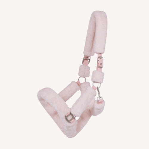 Qhp - Licol Alaska - Mouton Synthétique - Rose Poudré