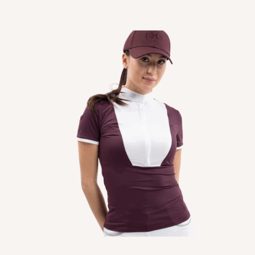 Harcour - Polo de concours Shine - Aubergine