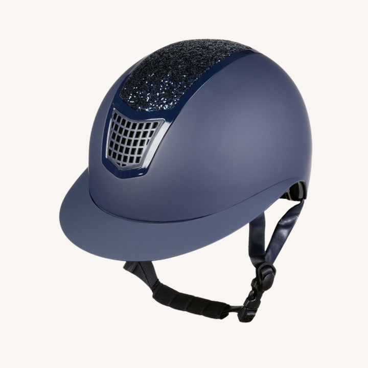 Hkm - Casque d'équitation Glamour Shield - MarineMarine
