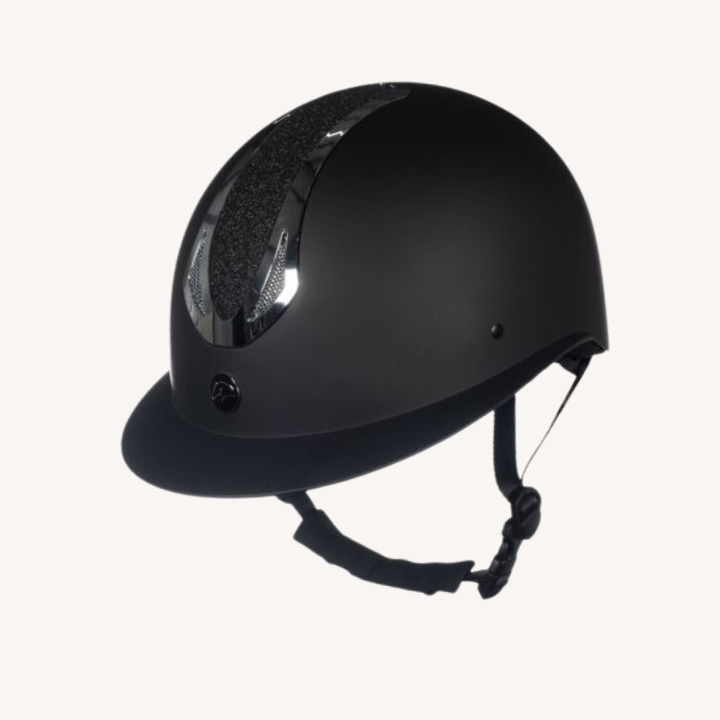 Hkm - Casque d'équitation Illusion NoirArgenté