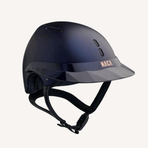 Naca - Casque d'équitation Gravity S - Visière Large Glow - Mat Bleu