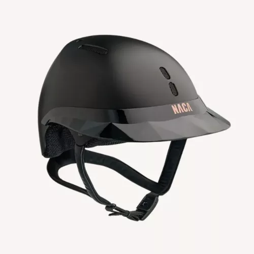 Naca - Casque d'équitation Gravity S - Visière Large Glow - Mat Noir