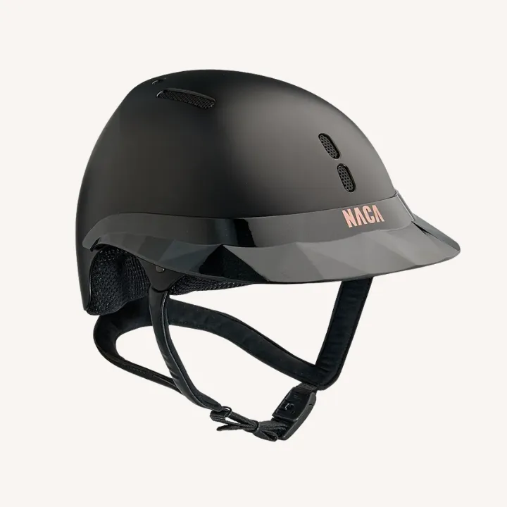 Naca - Casque d'équitation Gravity S - Visière Large Glow - Mat Noir