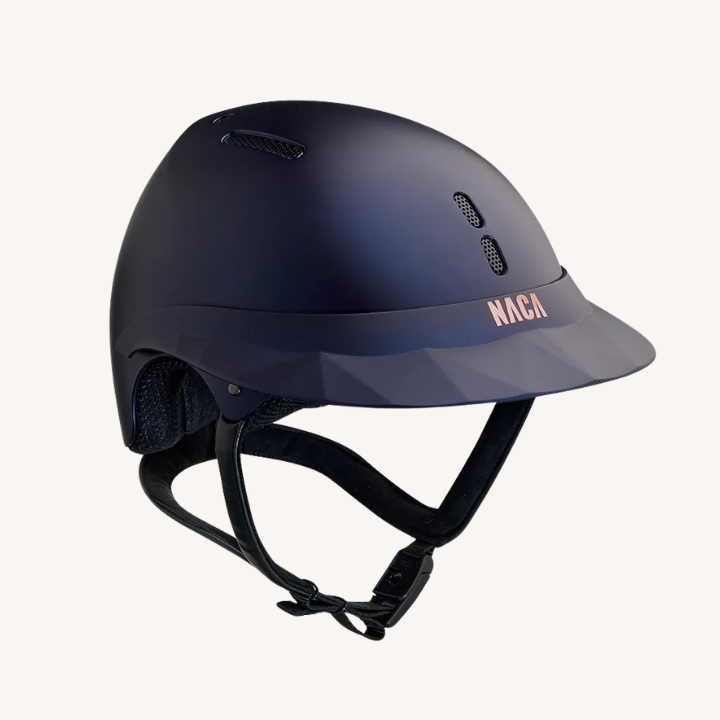 Naca - Casque d'équitation Gravity S - Visière Standard - Mat Bleu (2)