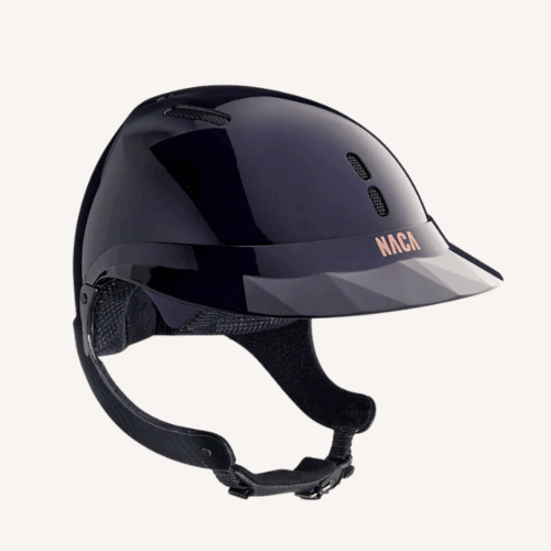 Naca - Casque d'équitation Gravity XP - Visière Large Glow - Brillant Bleu