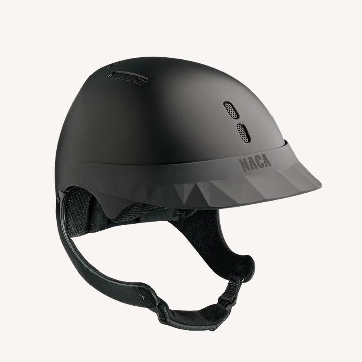 Naca - Casque d'équitation Gravity XP - Visière Standard - Mat Noir