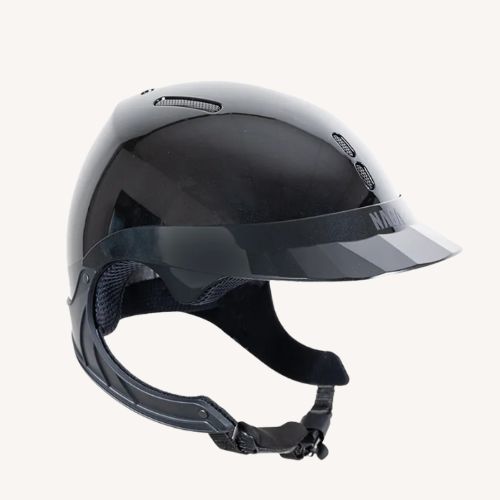 Naca - Casque d'équitation Gravity TR - Visière Standard - Brillant Noir