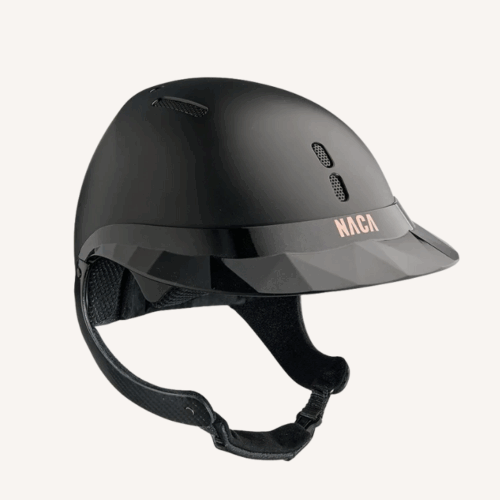 Naca - Casque d'équitation Gravity XP - Visière Large Glow - Mat Noir
