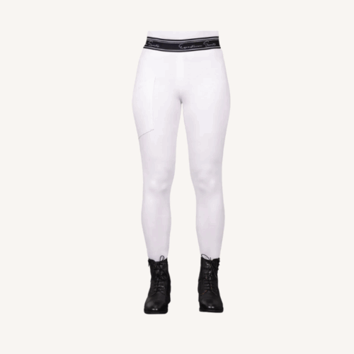 Qhp - Legging équitation Eden Junior - blanc