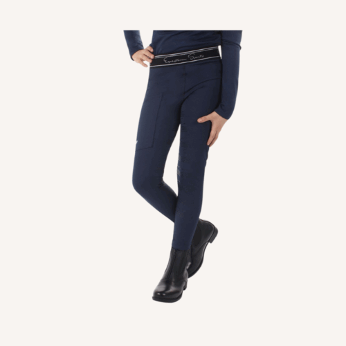 Qhp - Legging équitation Eden Junior - marine