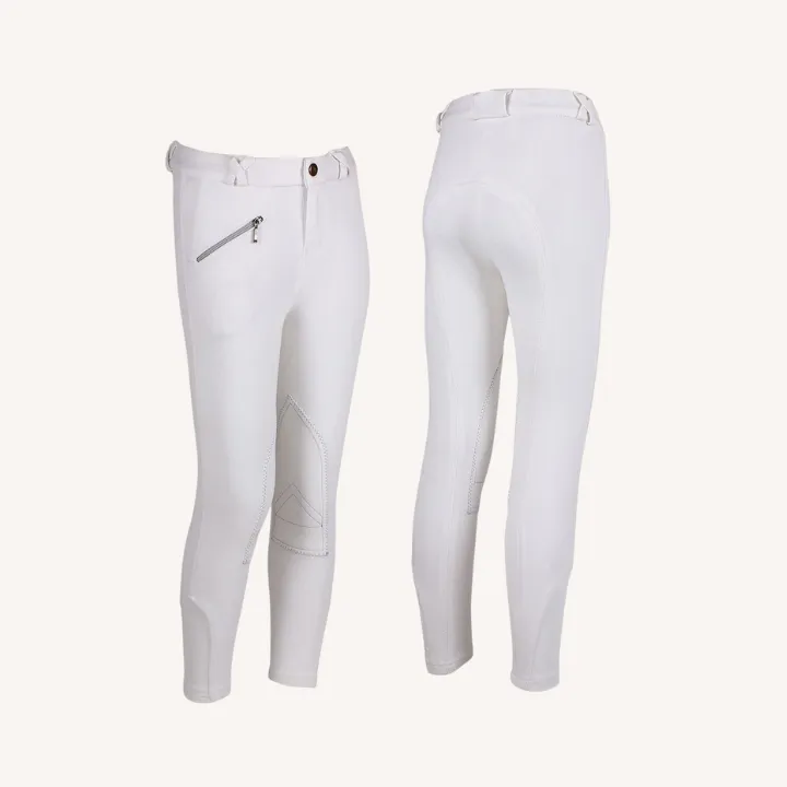 Qhp - Pantalon équitation Junior - blanc