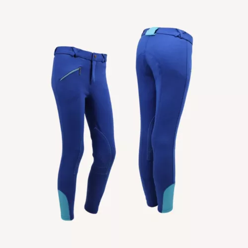 Qhp - Pantalon équitation Junior - cobalt