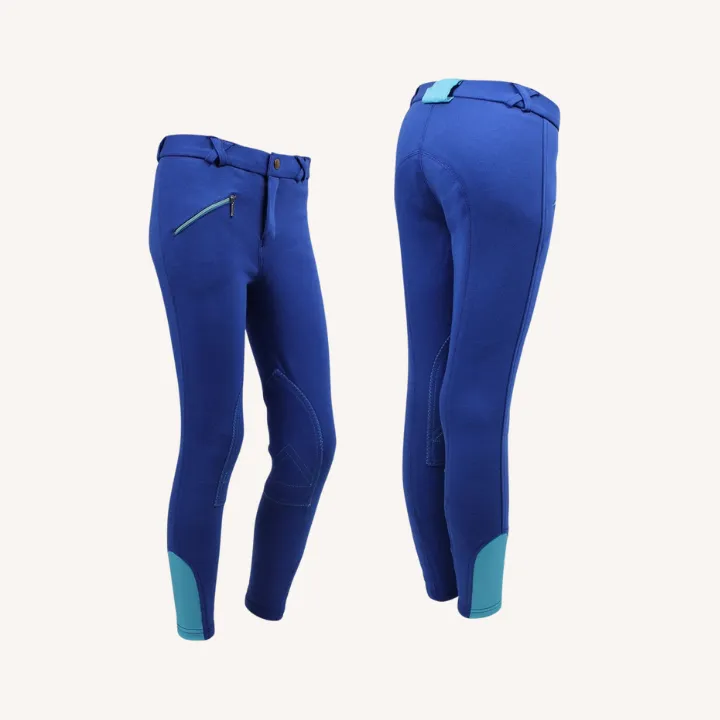 Qhp - Pantalon équitation Junior - cobalt