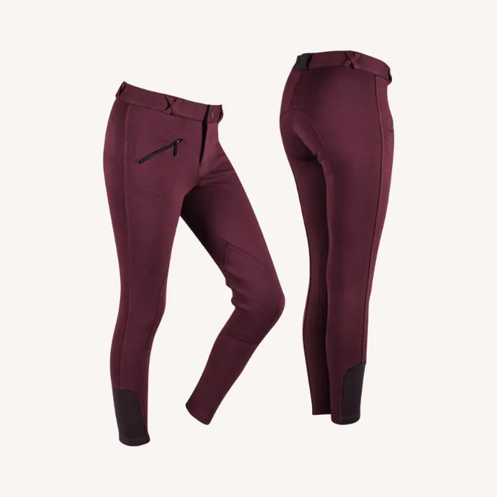 Qhp - Pantalon équitation Junior - bordeaux