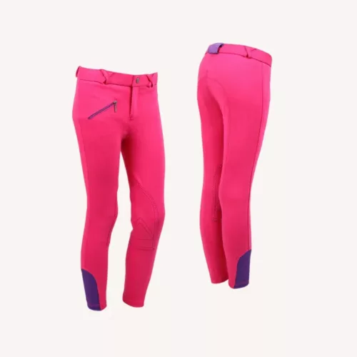 Qhp - Pantalon équitation Junior - fuchsia