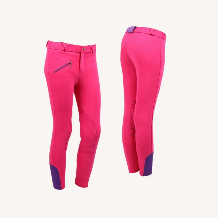 Qhp - Pantalon équitation Junior - fuchsia