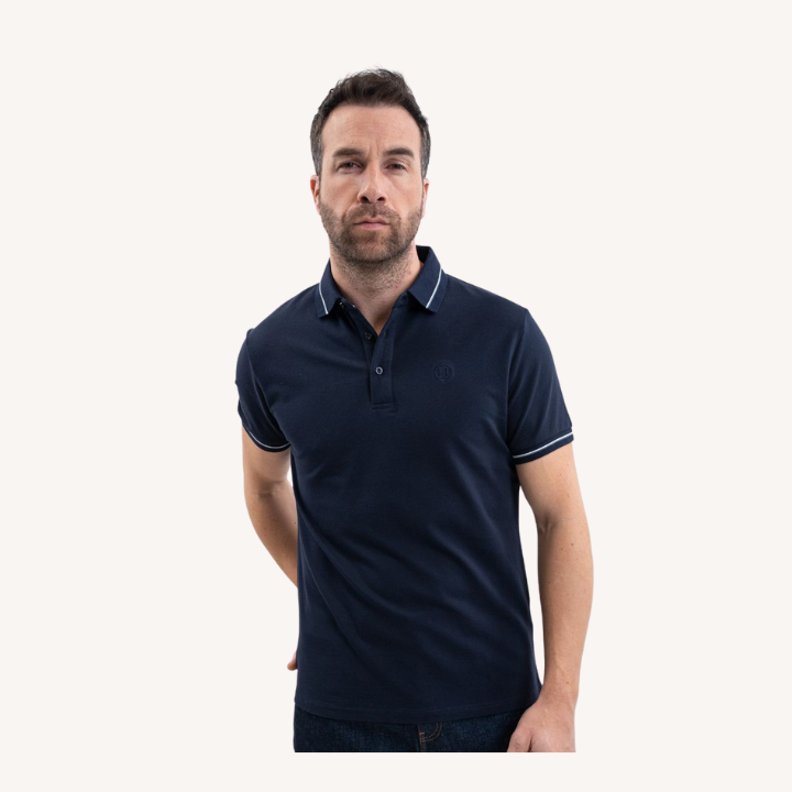 Harcour - Polo Oscar - bleu marine