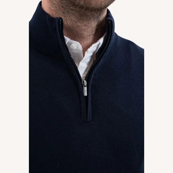 Harcour - Pull Parmo - bleu marine