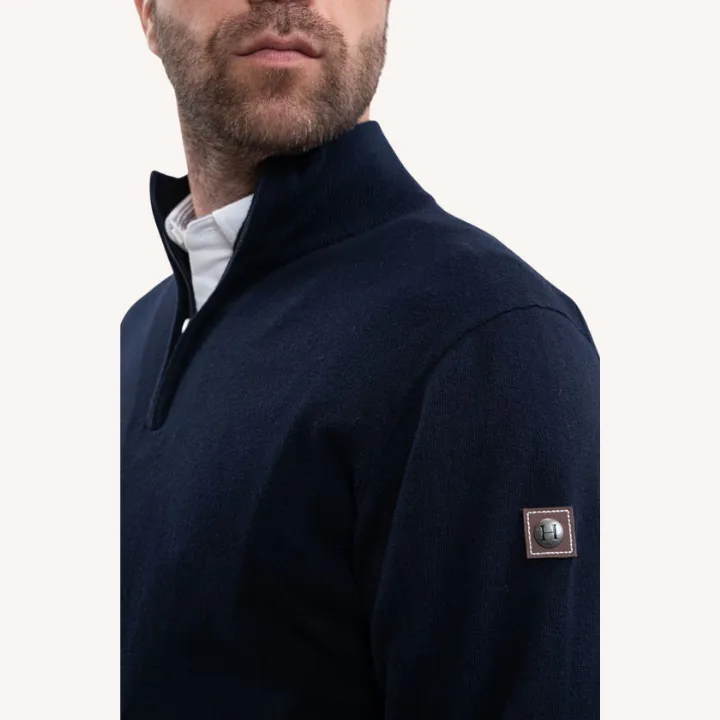 Harcour - Pull Parmo - bleu marine