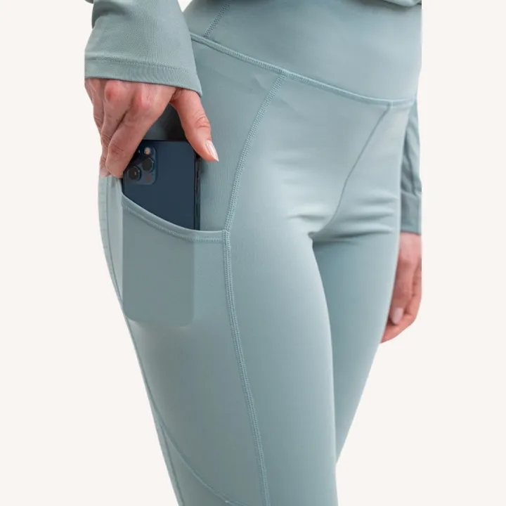 Harcour - Legging Louna full grip - vert gris
