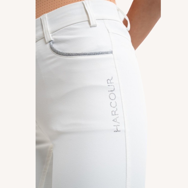 Harcour - Pantalon équitation Boogie - Full Seat - Blanc