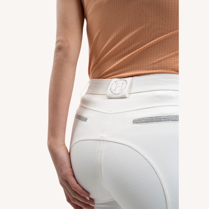Harcour - Pantalon équitation Boogie - Full Seat - Blanc