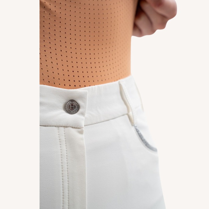 Harcour - Pantalon équitation Boogie - Full Seat - Blanc
