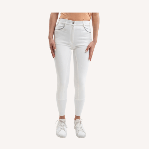 Harcour - Pantalon équitation Boogie - Full Seat - Blanc
