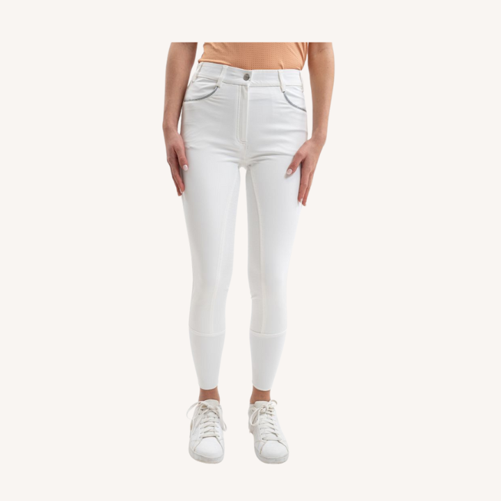 Harcour - Pantalon équitation Boogie - Full Seat - Blanc