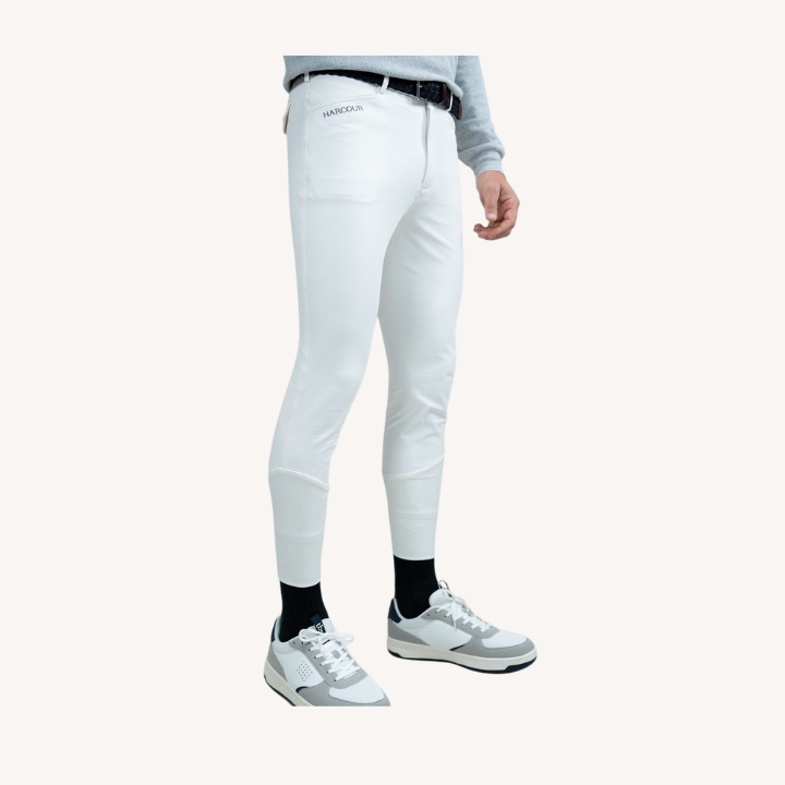Harcour - Pantalon équitation Costaso - Fix System Grip - blanc