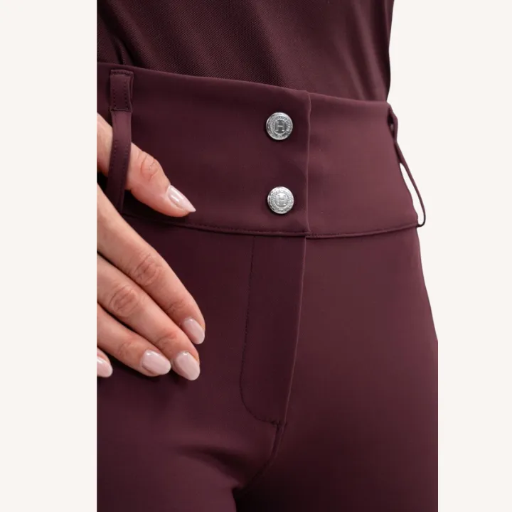 Harcour - Pantalon équitation Luce - Poche latérale - Aubergine