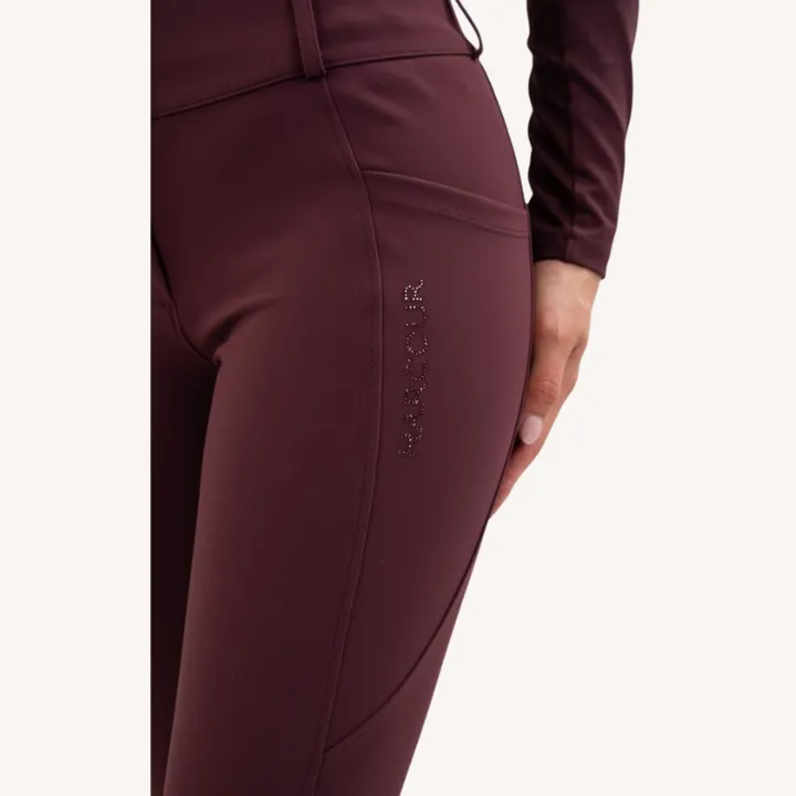 Harcour - Pantalon équitation Luce - Poche latérale - Aubergine