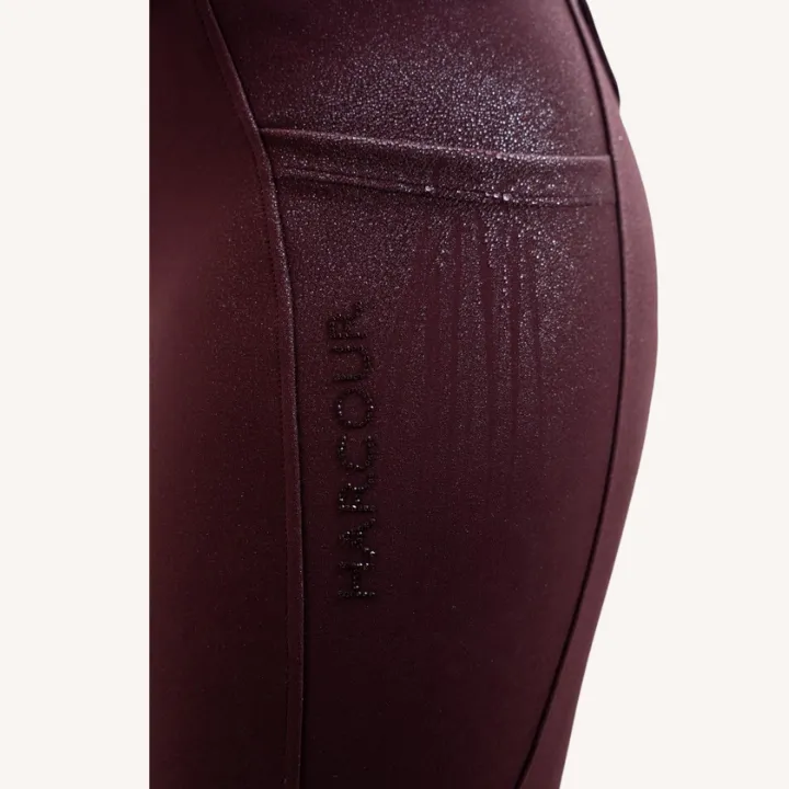 Harcour - Pantalon équitation Luce - Poche latérale - Aubergine
